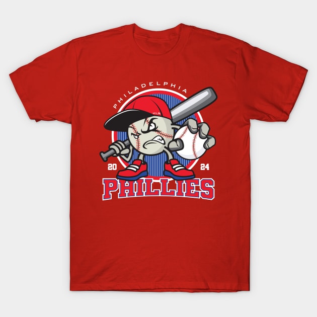 Philadelphia Baseball - 2024 Season T-Shirt by Nagorniak